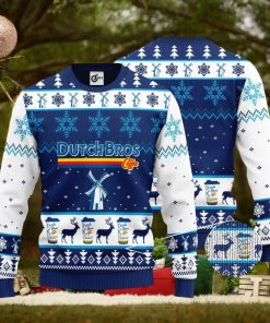 Dutch Bros Snowflake Pattern 3D Ugly Christmas Sweater Unisex Sweater Christmas Gift