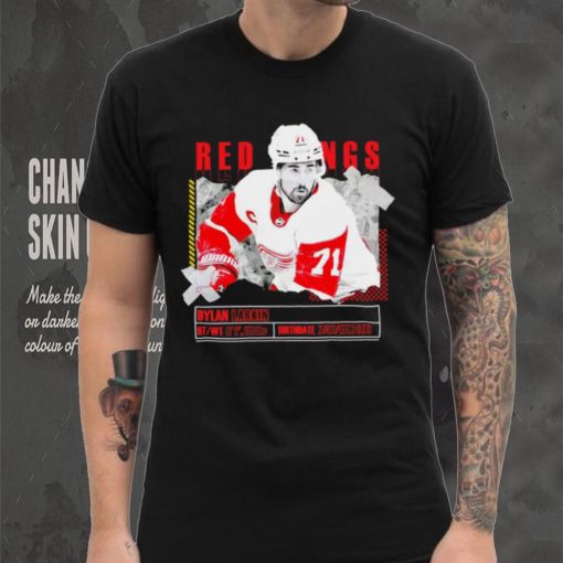 Dylan Larkin number 71 Detroit Red Wings ice hockey player pose paper gift shirt