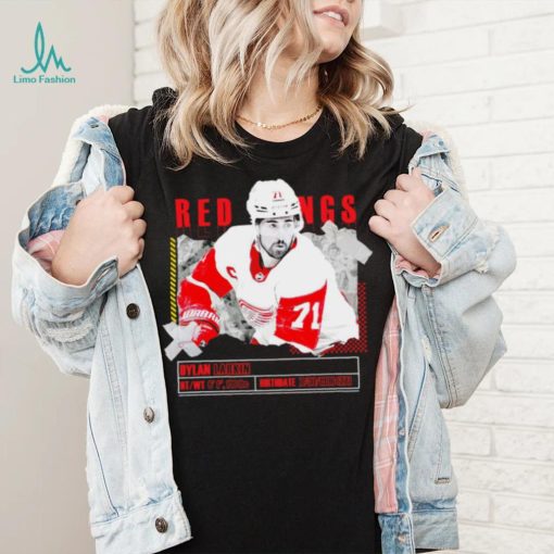 Dylan Larkin number 71 Detroit Red Wings ice hockey player pose paper gift shirt