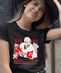 Dylan Larkin number 71 Detroit Red Wings ice hockey player pose paper gift shirt