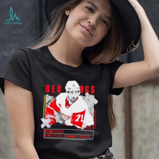 Dylan Larkin number 71 Detroit Red Wings ice hockey player pose paper gift shirt