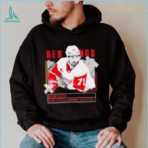 Dylan Larkin number 71 Detroit Red Wings ice hockey player pose paper gift shirt