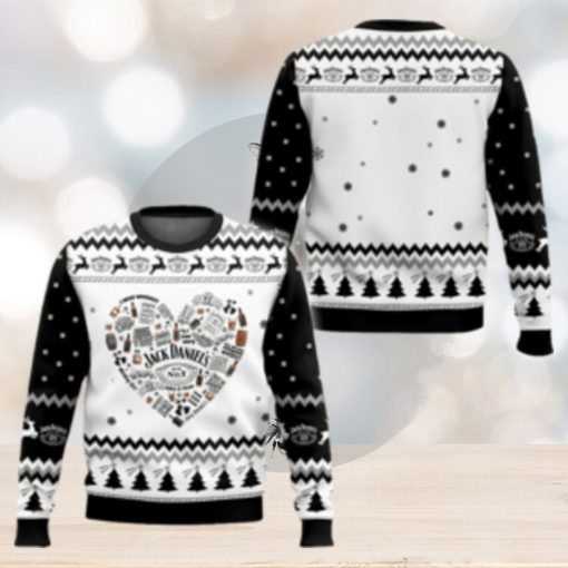 EJack Daniel’s Heart Ugly Sweater For Men And Women Fans Gift Holidays