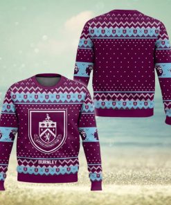 EPL Burnley Design Christmas Knitted Sweater For Fans