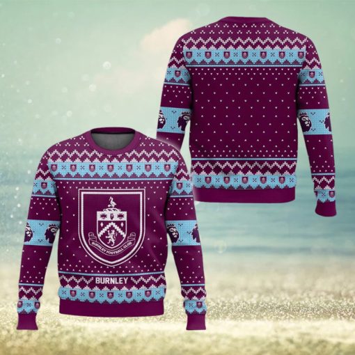 EPL Burnley Design Christmas Knitted Sweater For Fans