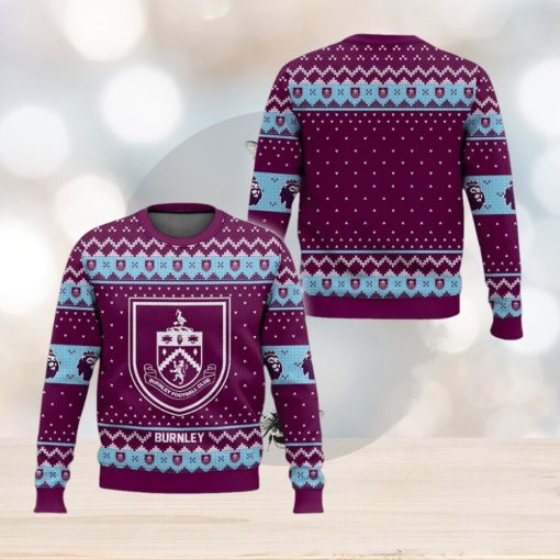 EPL Burnley Design Christmas Knitted Sweater For Fans