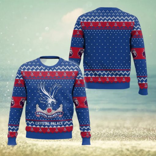 EPL Crystal Palace Style Xmas Ugly 3D Sweater For Men And Women