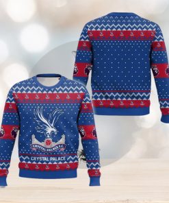 EPL Crystal Palace Style Xmas Ugly 3D Sweater For Men And Women