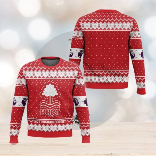 EPL Nottingham Forest Design Christmas Ugly Sweater For Men And Women