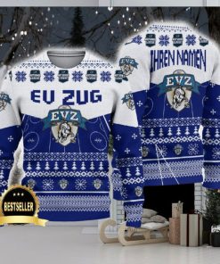 EV Zug Ugly Christmas Sweater Logo Custom Name Gift Fans