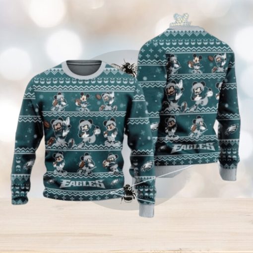 Eagles Mickey Mouse Knitted Ugly Christmas Sweater