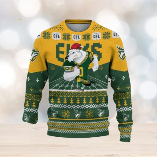 Edmonton Eskimos Custom Name 3D Sweater Funny Gift For Men And Women Fans Christmas