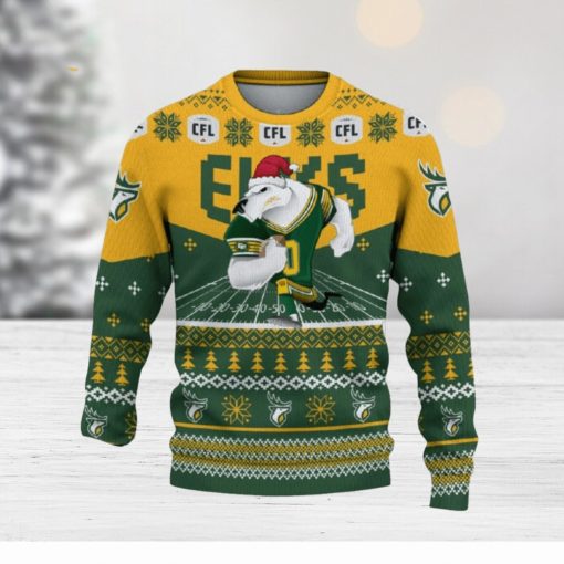 Edmonton Eskimos Custom Name 3D Sweater Funny Gift For Men And Women Fans Christmas