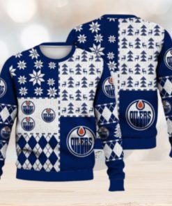 Edmonton Oilers Ugly Christmas Sweater Ice Hockey NHL Fans Gift For Men And Women