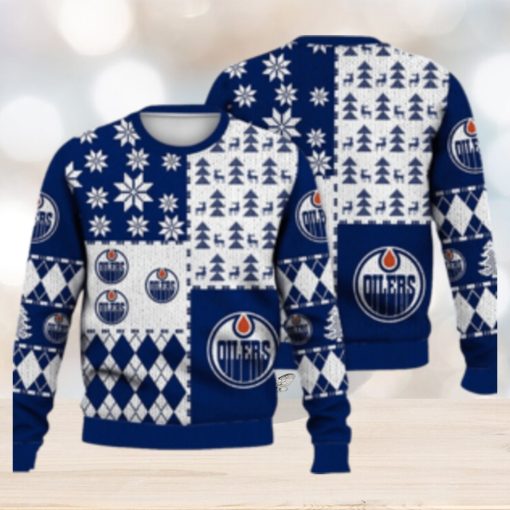 Edmonton Oilers Ugly Christmas Sweater Ice Hockey NHL Fans Gift For Men And Women