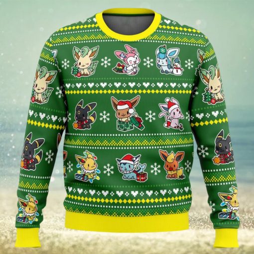Eevee Meryy Christmas Pokemon Ugly Christmas Sweater