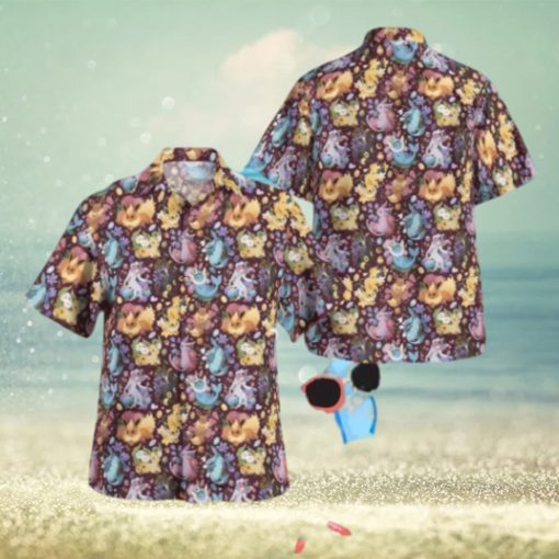 Eeveelutions Seamless Pattern Tropical Hawaiian Shirt For Men And Women