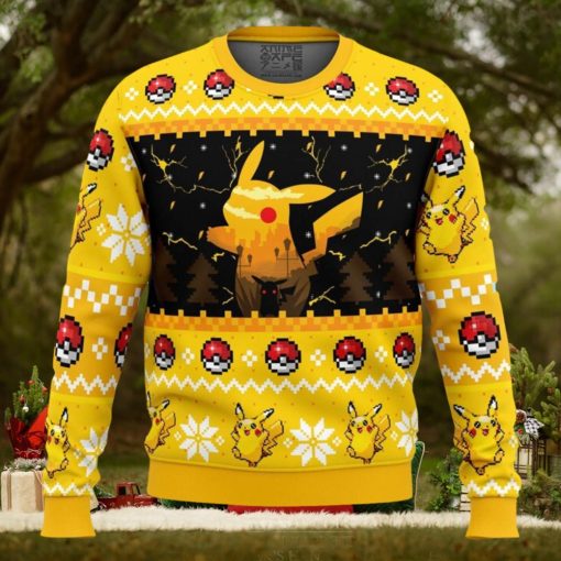 Electric Monster Pokemon Ugly Christmas Sweater