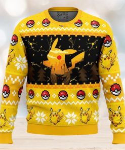 Electric Monster Pokemon Ugly Christmas Sweater