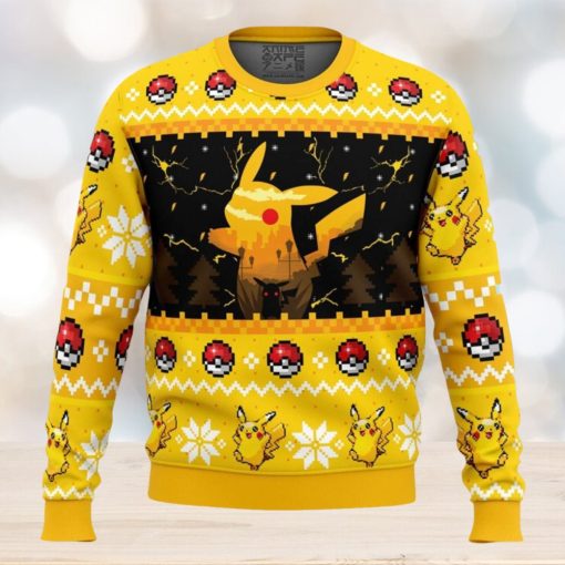 Electric Monster Pokemon Ugly Christmas Sweater