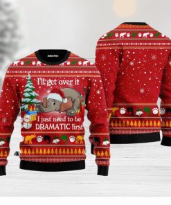 Elephant I ‘ll Get Over It Ugly Christmas Sweater For Men And Women