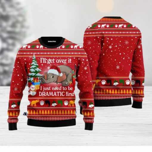 Elephant I ‘ll Get Over It Ugly Christmas Sweater For Men And Women