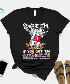 Elephant Roll Tide Smoke ‘Em If You Got ‘Em 34 20 vs 42 28 Shirt, hoodie, sweater, long sleeve and tank top Elephant Roll Tide Smoke ‘Em If You Got ‘Em 34 20 vs 42 28 Shirt