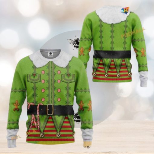 Elf Christmas Funniest Ugly Sweater, Creative Gift for Friends & Family