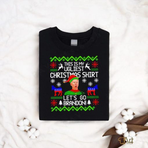 Elf Joe Biden This is my Ugliest Christmas shirt let’s go Brandon shirt