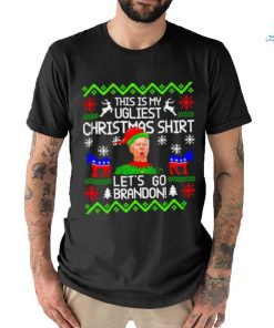 Elf Joe Biden This is my Ugliest Christmas shirt let’s go Brandon shirt