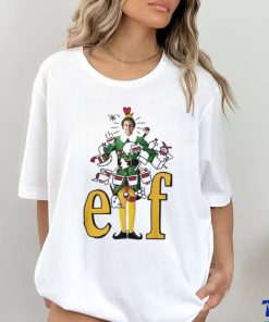 Elf Sketch Christmas T Shirt