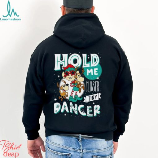 Elf and reindeer hold me closer Tiny Dancer Christmas tee shirt