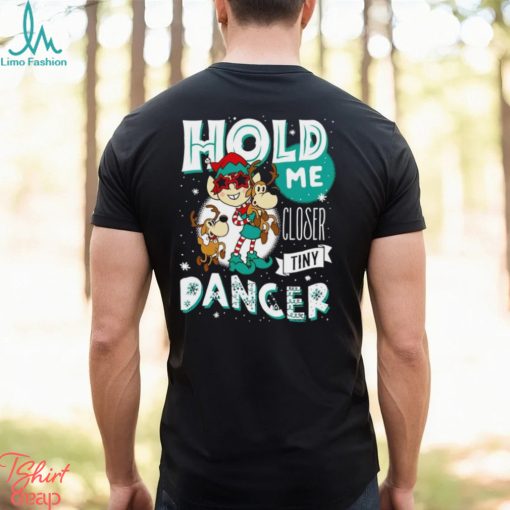Elf and reindeer hold me closer Tiny Dancer Christmas tee shirt