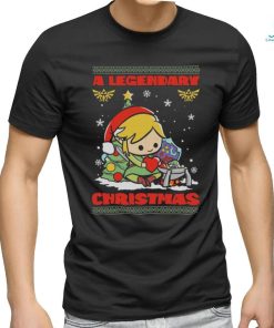 Elf hat santa a legendary ugly christmas shirt