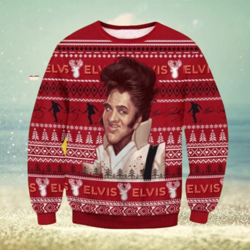 Elvis Christmas Ugly Sweater V2 Gift For Men And Women