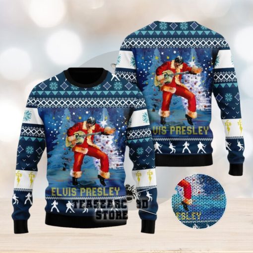 Elvis Presley 3D Ugly Christmas Sweater