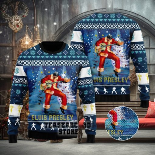 Elvis Presley 3D Ugly Christmas Sweater