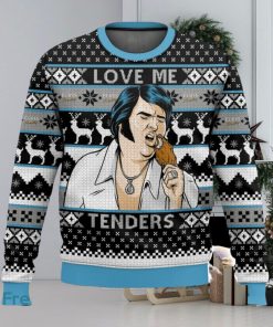 Elvis Presley Love Me Tenders Funny All Over Printed Ugly Christmas Sweater 2023 Christmas Gift Ideas Holiday Gift