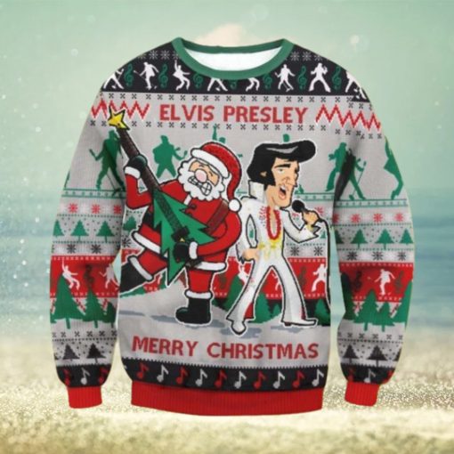 Elvis Presley Santa Christmas Christmas Ugly Sweater Gift For Men And Women