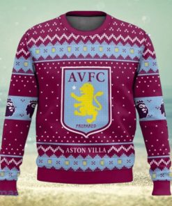 Epl Aston Villa Christmas Ugly Sweater Gift For Men And Women