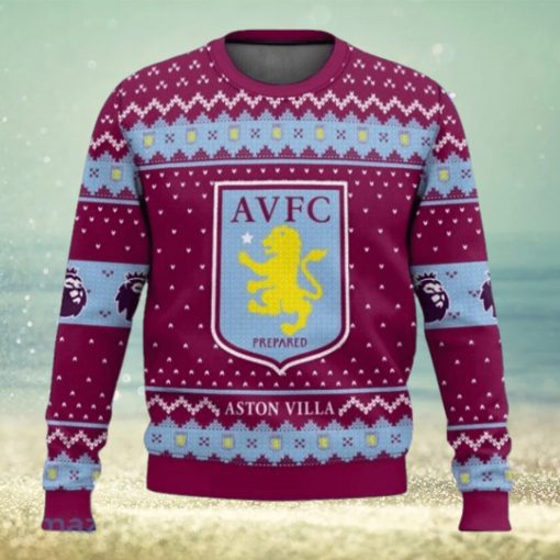 Epl Aston Villa Christmas Ugly Sweater Gift For Men And Women