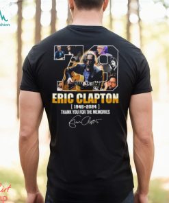 Eric Clapton 1945 – 2024 Thank You For The Memories Signature Shirt