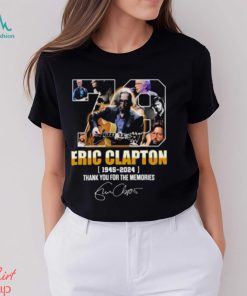 Eric Clapton 1945 – 2024 Thank You For The Memories Signature Shirt