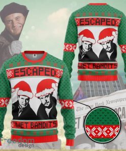 Escaped Wet Bandits Ugly Harry And Marv Ugly Sweater Kevin Mccallister Christmas