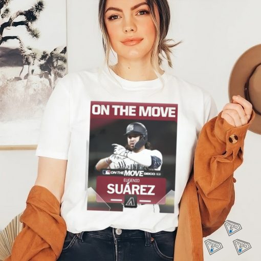 Eugenio Suarez on the move Geico shirt