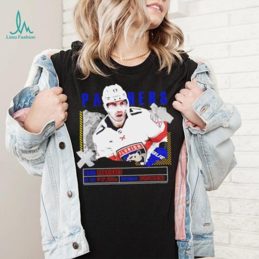 Evan Rodrigues number 17 Florida Panthers ice hockey player pose paper gift shirt