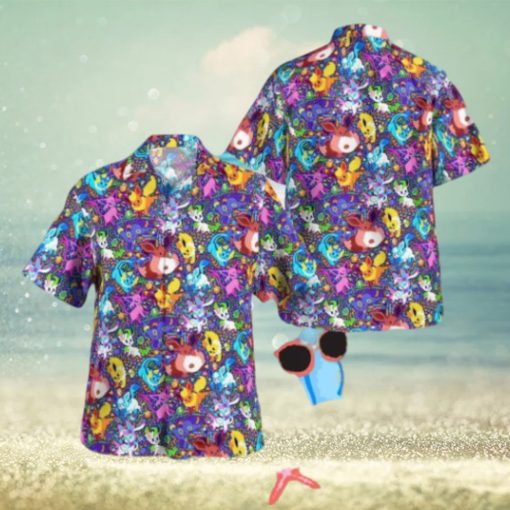 Evolution Pokemon Tropical Hawaiian Shirt For Men And Women