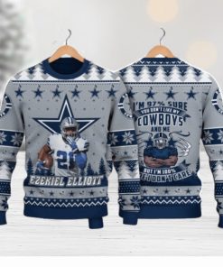 Ezekiel Elliott Dallas Cowboys Do Not Like My Cowboys I Do Not Care NFL Christmas Ugly Sweater