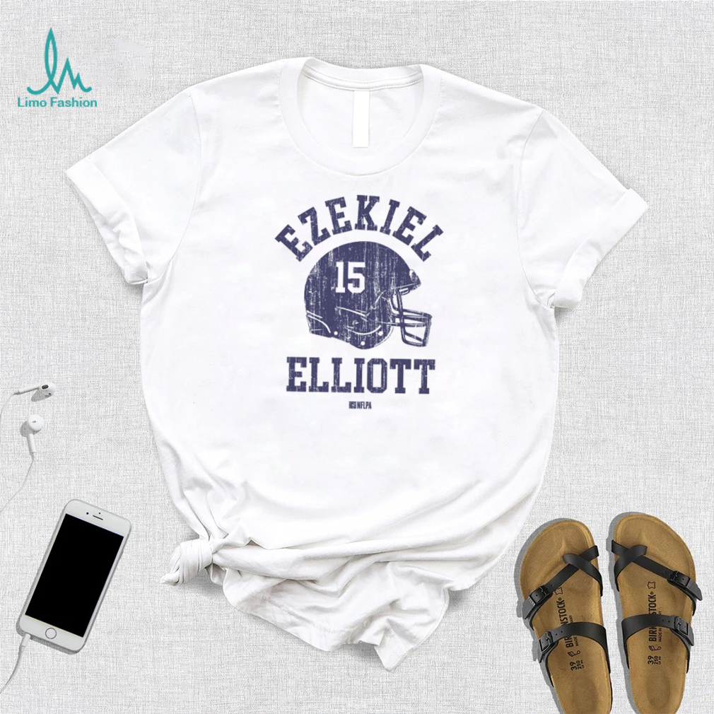 Ezekiel Elliott New England Helmet Font Shirt Ezekiel Elliott New England Helmet Font Shirt