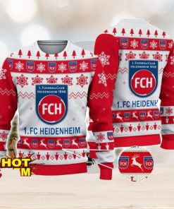 FC Heidenheim Bundesliga Fans Football 3D Ugly Christmas Sweater Christmas Gift